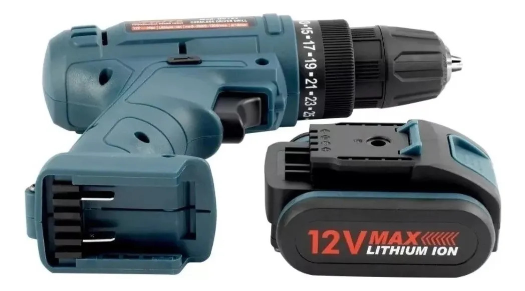 Parafusadeira Arita Bateria 12v Com Acessórios E Maleta Azul - Imagem 4